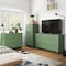 Manhattan Comfort Granville Sage Green 5-Drawer Tall Dresser, 3-Drawer Standard Dresser and 6-Drawer Double Dresser GRAN033 - alternate 1